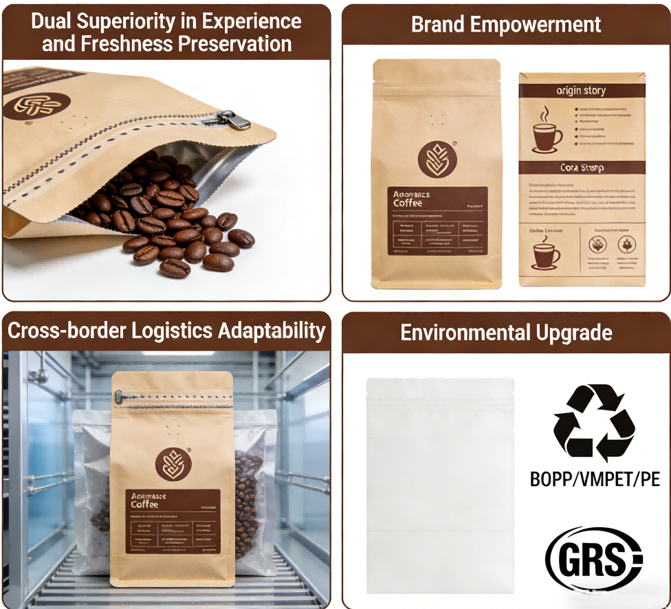 Coffee Stand Up Pouch with Valve Coffee Stand Up Pouch with Valve